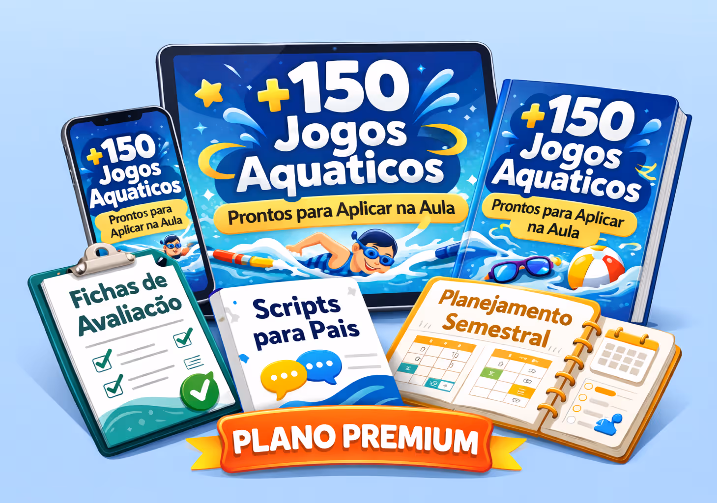 +150 Jogos Aquáticos - Plano Premium